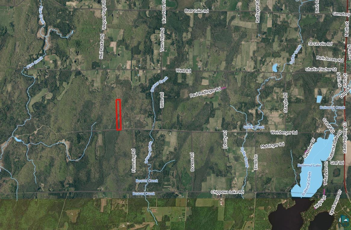 76-xxx Weinberger Road Butternut, WI 54514 - Photo 3 of 3 Aerial View