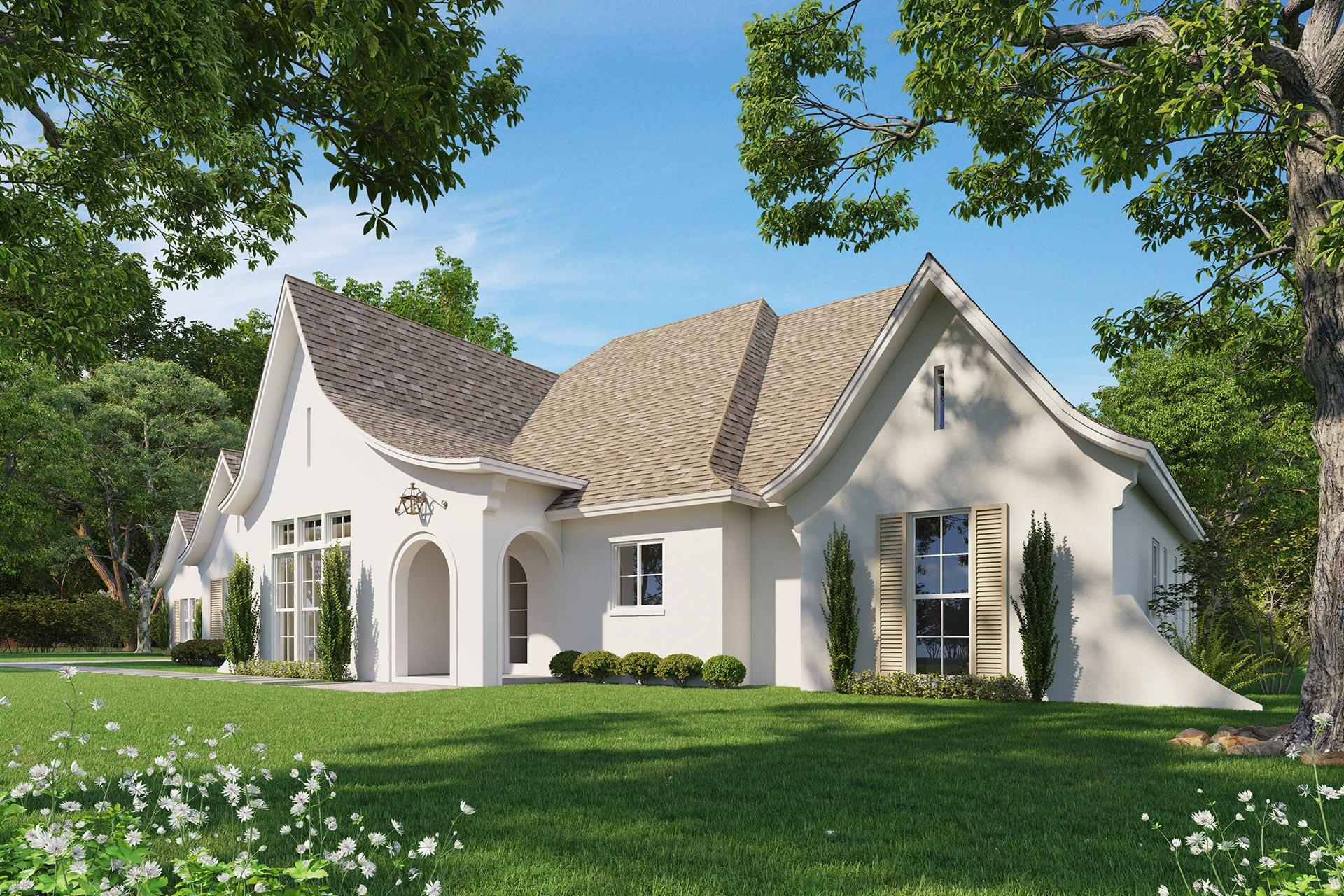 Lot 7 Seclusion Way Santa Rosa Beach, FL 32459 - Photo 2 of 15 a view of a white house next to a yard with big trees