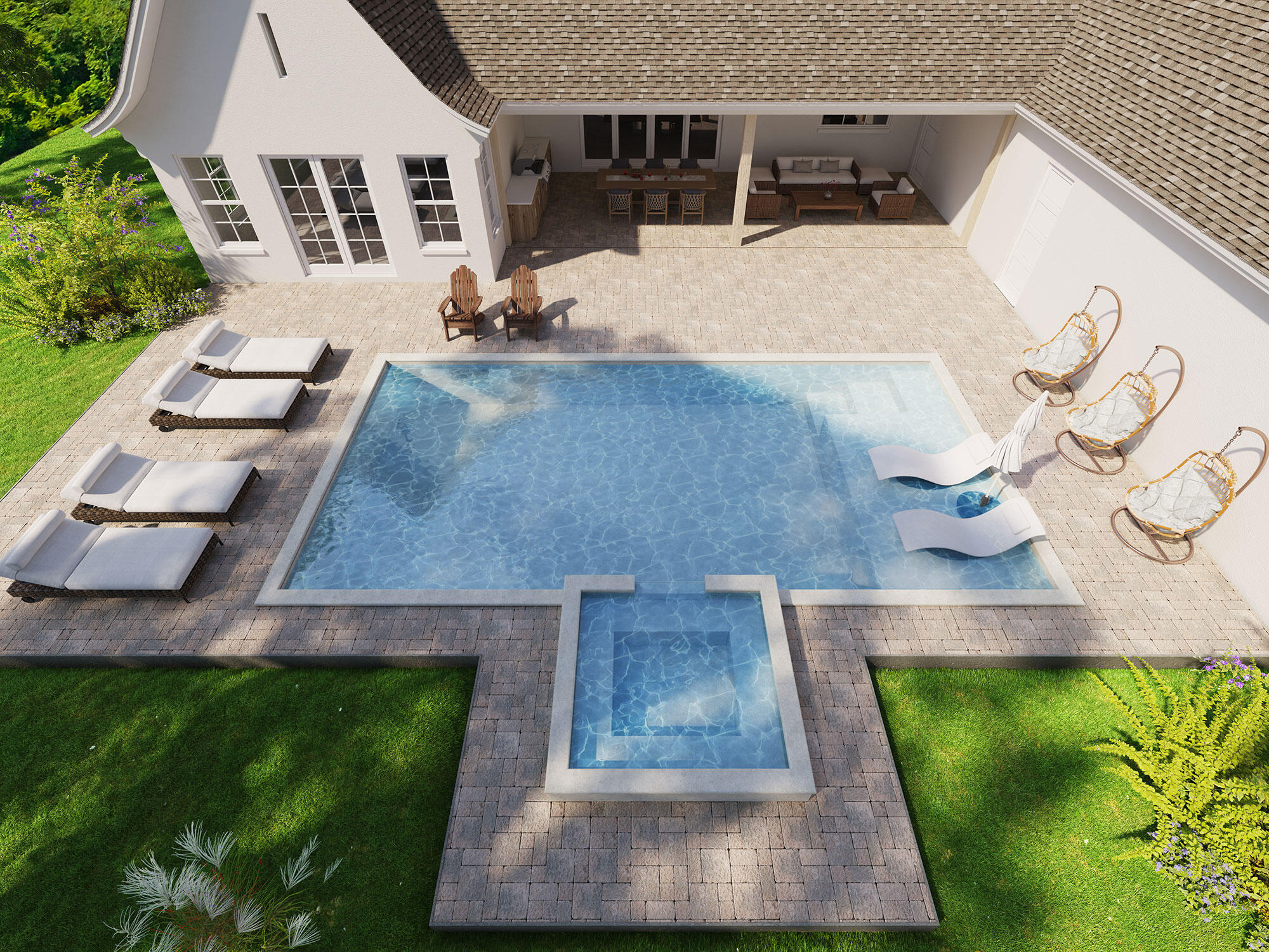 Lot 7 Seclusion Way Santa Rosa Beach, FL 32459 - Photo 5 of 15 an aerial view of a house with garden