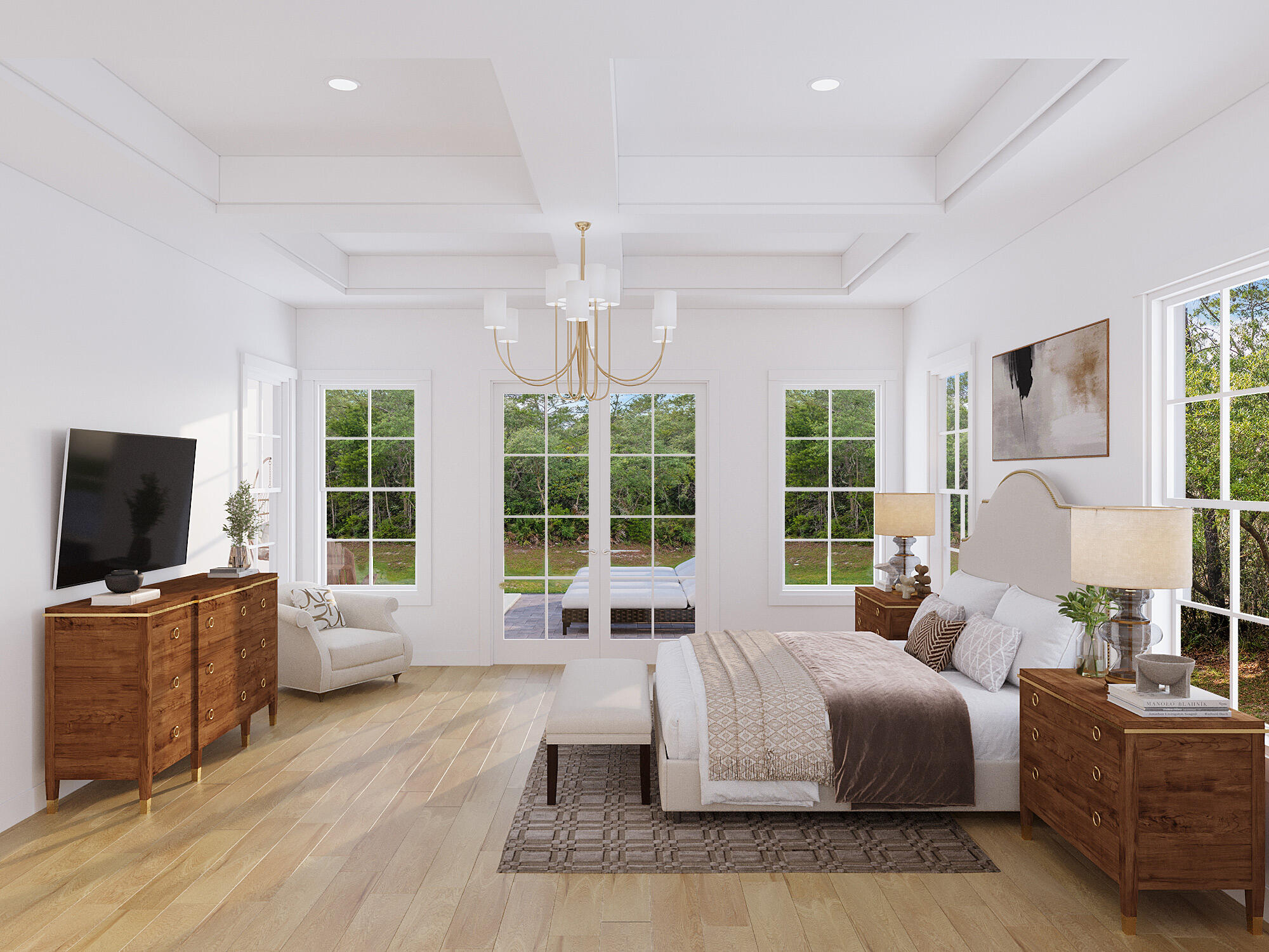 Lot 7 Seclusion Way Santa Rosa Beach, FL 32459 - Photo 10 of 15 a living room with furniture and a flat screen tv