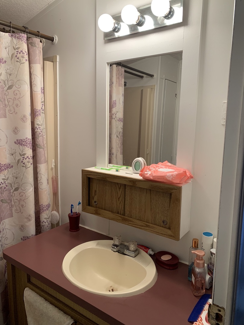 5-125 Woodhaven Sublette, IL 61367 - Photo 18 of 19 a bathroom with a sink and a mirror
