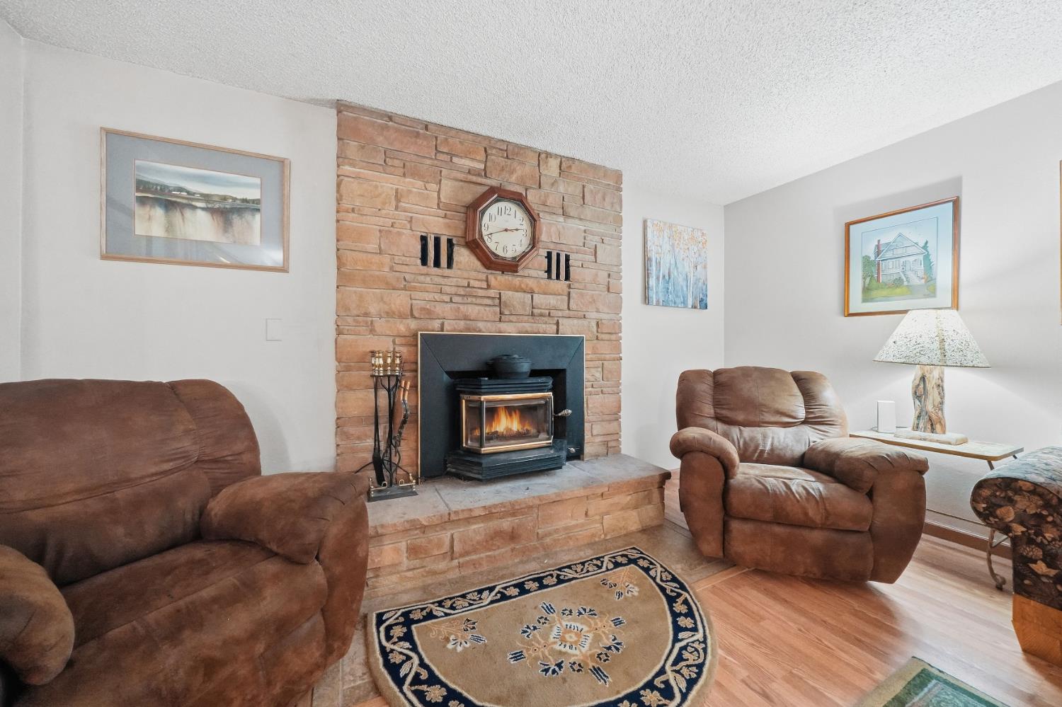 23420 Robin Road Pioneer, CA 95666 - Photo 26 of 43 a living room with furniture and a fireplace