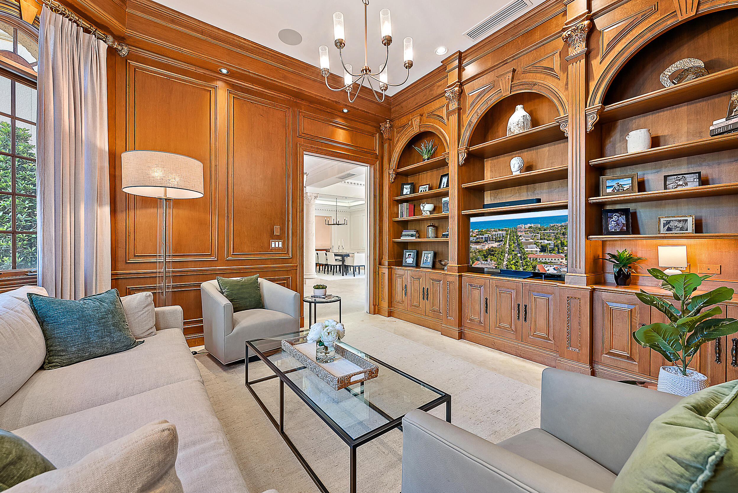314 Chilean Avenue Palm Beach, FL 33480 - Photo 20 of 46 a living room with furniture and a large window