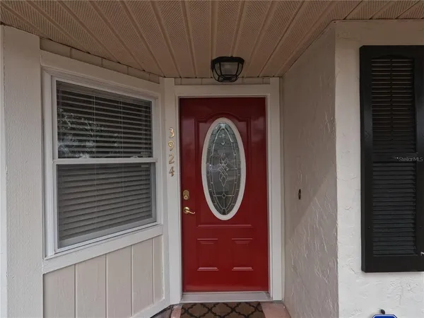 a front view of a house with entryway