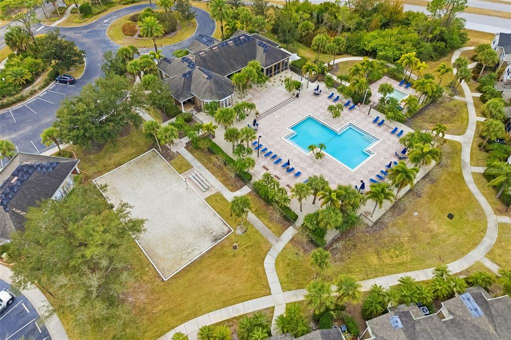 8933 Manor Loop, Unit 205 Lakewood Ranch, FL 34202 - Photo 54 of 76 an aerial view of a swimming pool