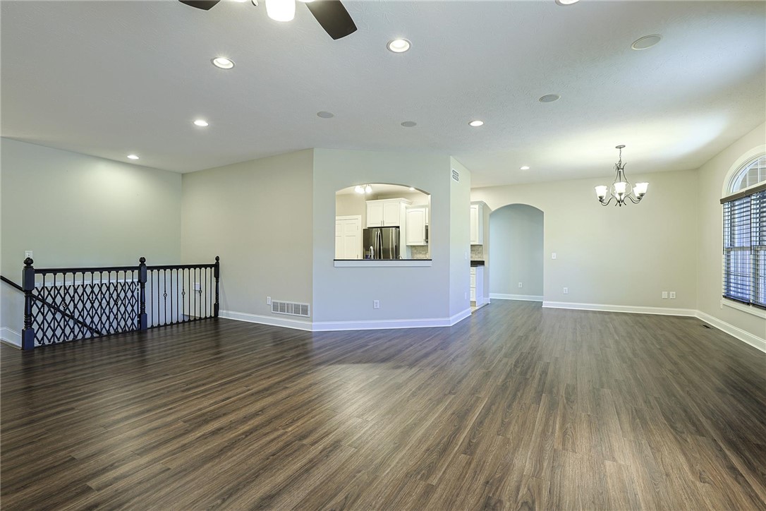 3681 Wilmington Road Lebanon, OH 45036 - Photo 87 of 87 This expansive open floorplan features recessed lighting, durable flooring, and elegant arched doorways.
