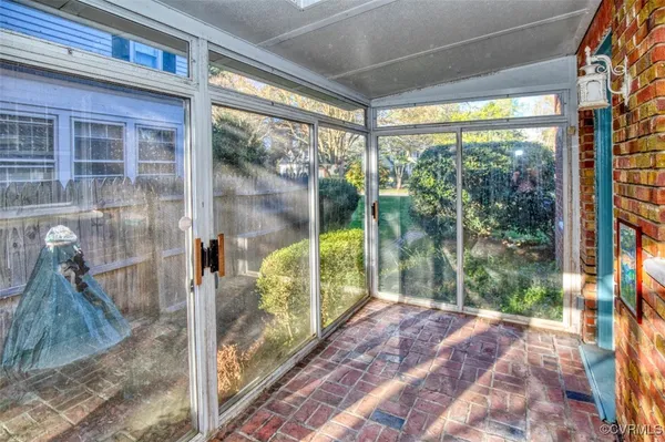 a view of a porch