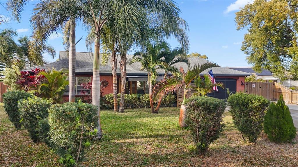 3849 Edgemont Drive New Port Richey, FL 34652 - Photo 2 of 43 a front view of a house with a garden