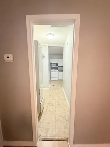 a bathroom with a tub