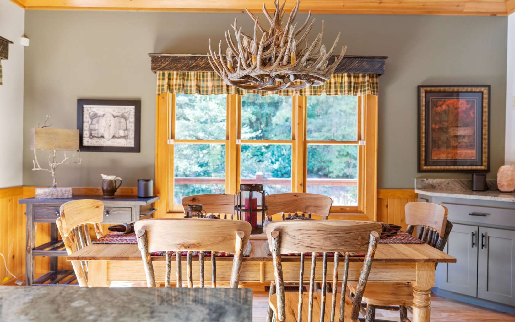 42 Overlook Road Blue Ridge, GA 30513 - Photo 11 of 63 a dining room with furniture and large windows