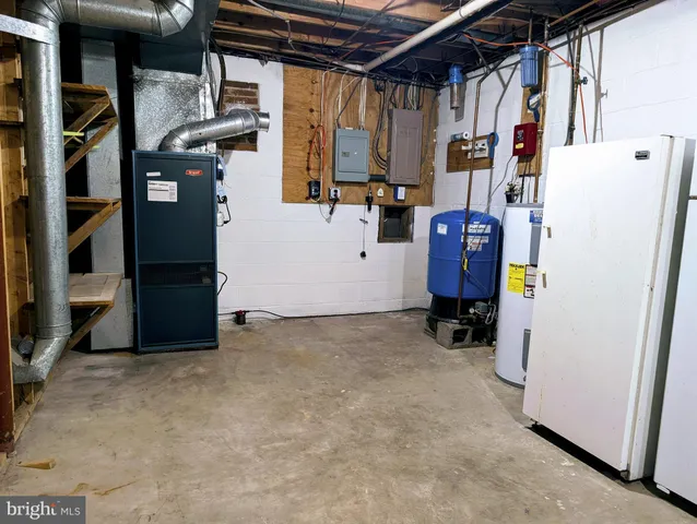 a view of hallway with stairs
