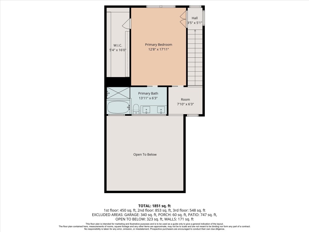 2508 Calumet Street, Unit E Houston, TX 77004 - Photo 29 of 31 a picture of floor plan