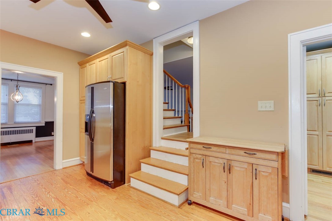144 Meredith Street Hampton, VA 23669 - Photo 19 of 36 a view of a hallway with wooden floor and staircase