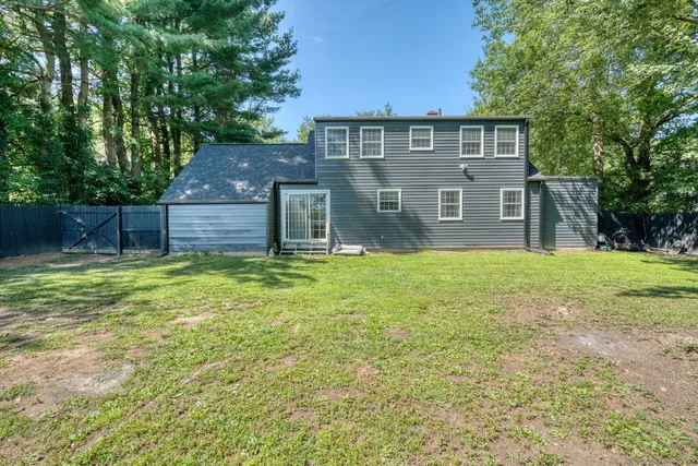 a backyard of a house