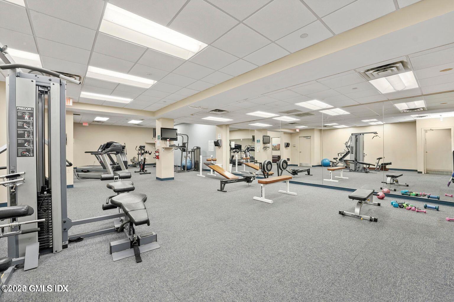 51 Forest Avenue, Unit 147 Old Greenwich, CT 06870 - Photo 17 of 19 a view of a room with gym equipment