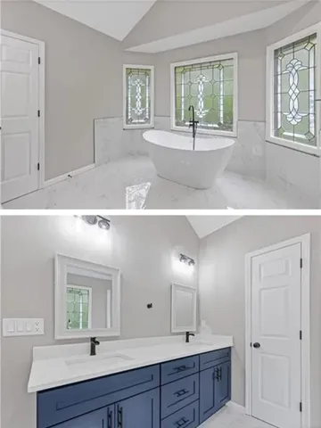 a view of cabinets a sink and dishwasher with wooden floor