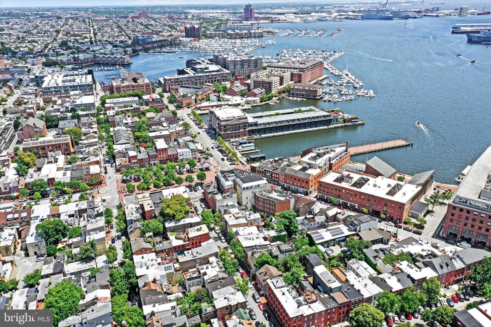1611 Lancaster Street Baltimore, MD 21231 - Photo 35 of 43 an aerial view of a residential building with an outdoor space