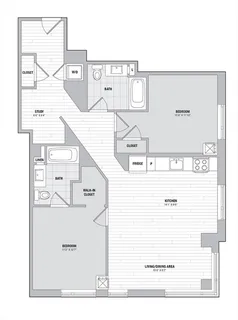 $5,350 | 99 Kneeland Street, Unit 1608, Boston, MA 02111
