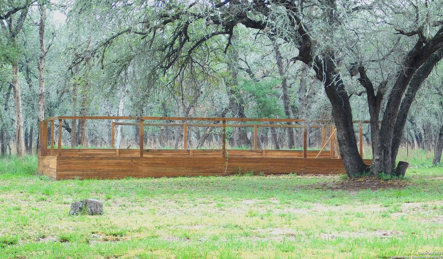 525 Cherry Ridge Floresville, TX 78114 - Photo 30 of 33 a view of a yard with a bench