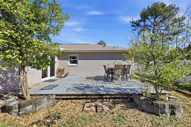 a view of a house with a patio
