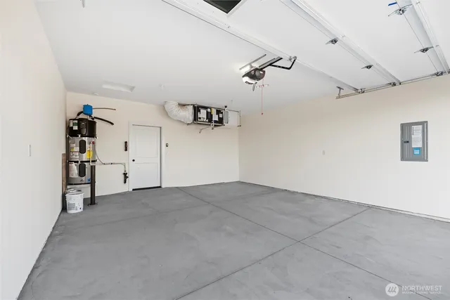 a view of a garage