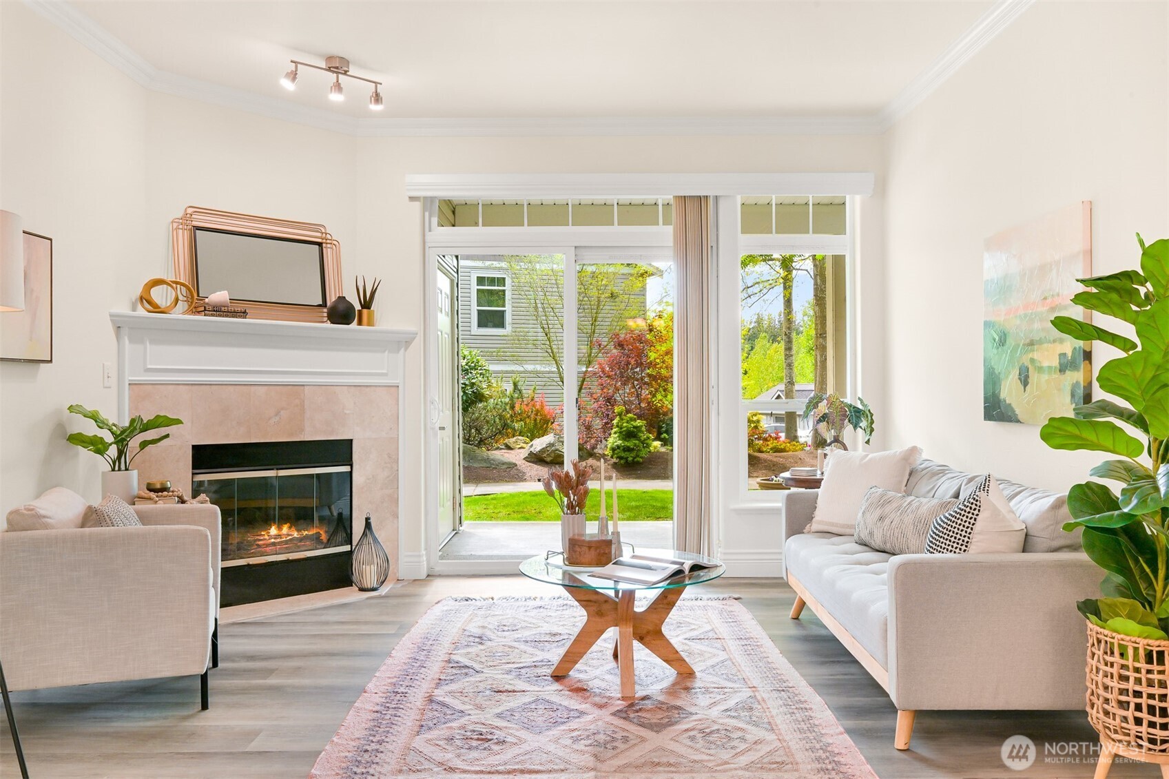 4579 El Dorado Way, Unit 107 Bellingham, WA 98226 - Photo 13 of 40 a living room with furniture and a fireplace