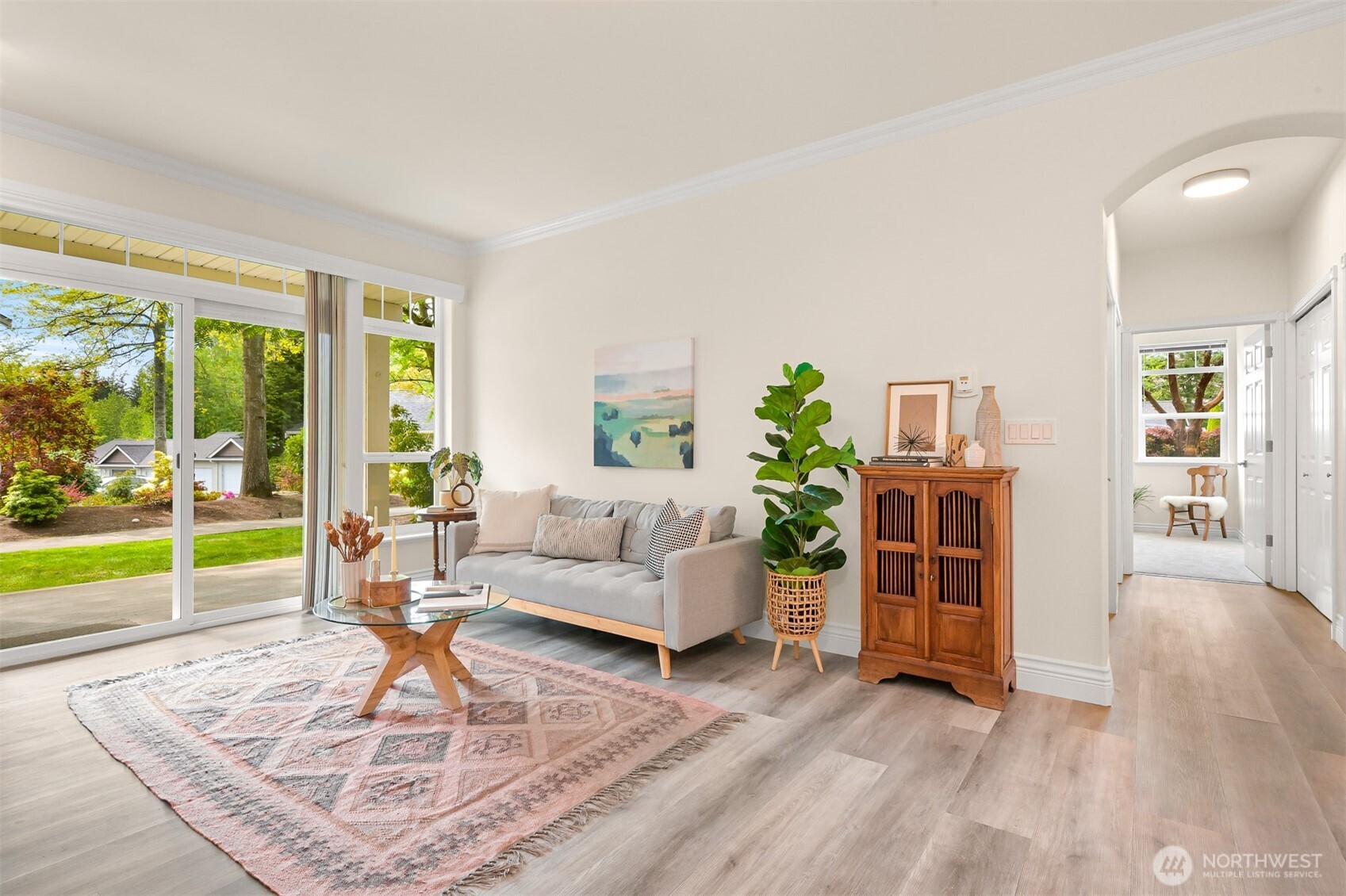 4579 El Dorado Way, Unit 107 Bellingham, WA 98226 - Photo 14 of 40 a living room with furniture and a wooden floor
