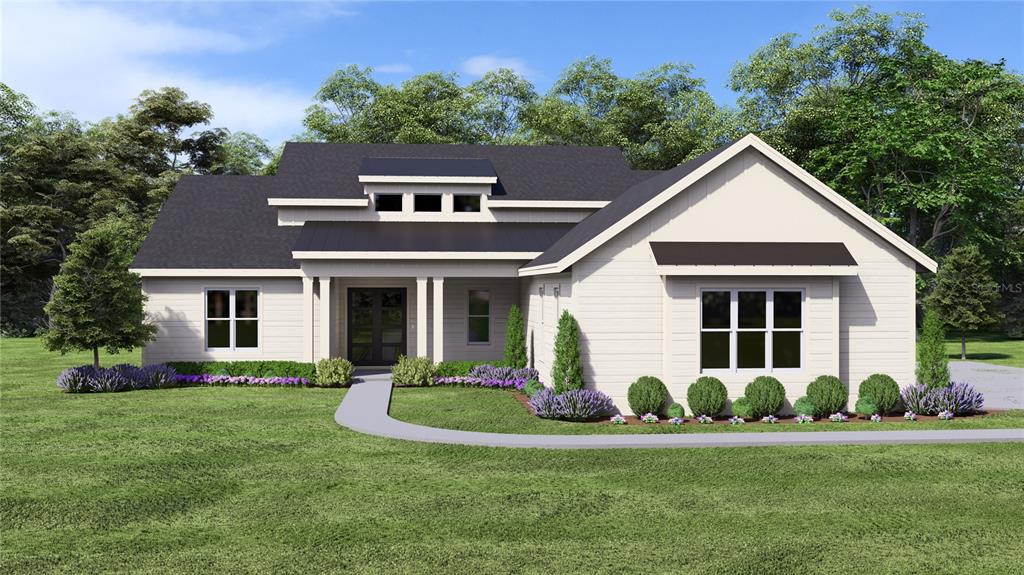 Rendering of Front Elevation.