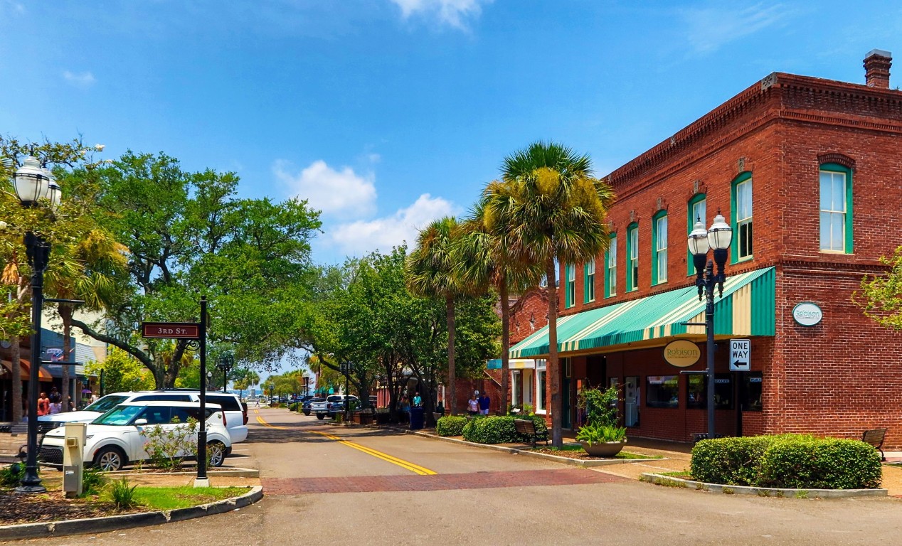 113 South 8th Street Fernandina Beach, FL 32034 - Photo 29 of 34 a front view of a building with trees