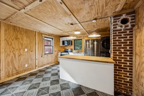 a very nice looking room with a large window