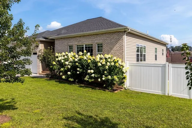 a front view of house with yard