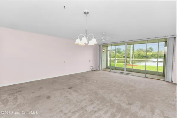 a view of a room with natural light