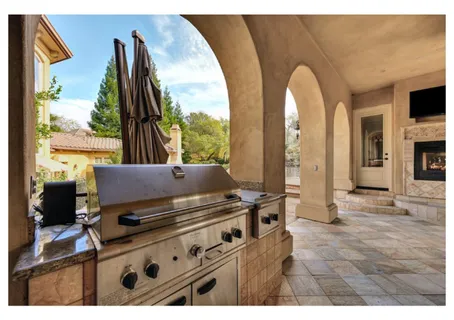 a view of a garden with plants