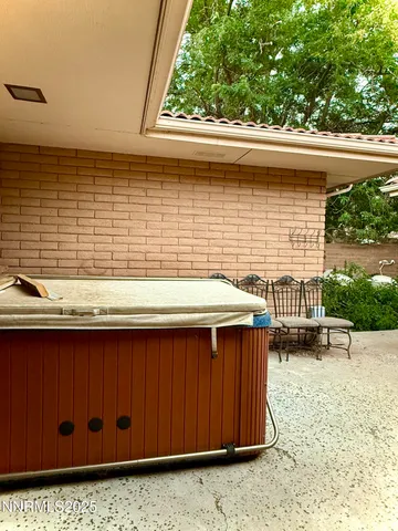 a view of a lake with a yard