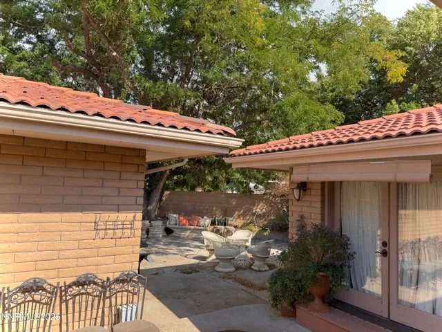 a backyard of a house