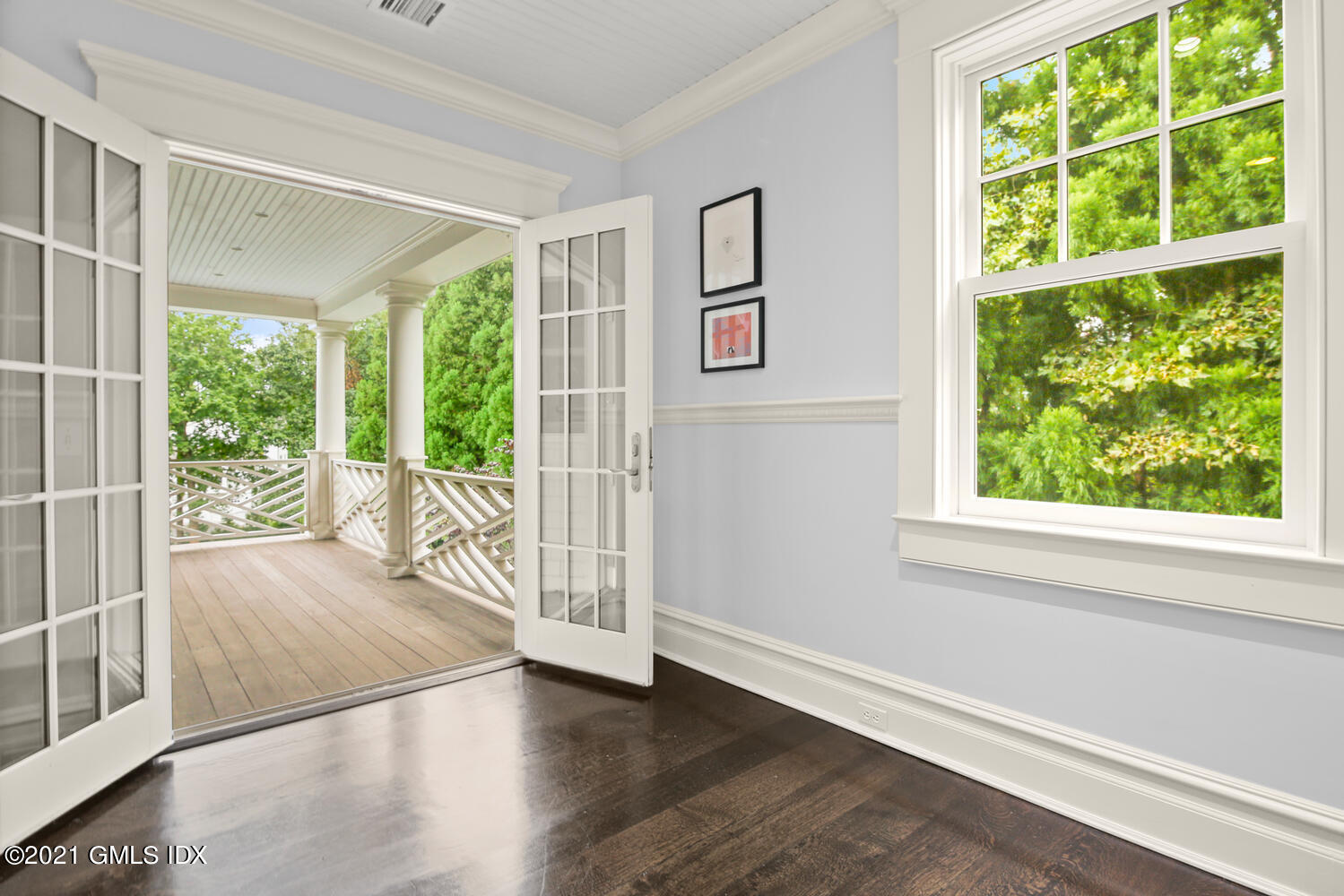 16 Dingletown Road Greenwich, CT 06830 - Photo 22 of 35 a view of a room with wooden floor and windows