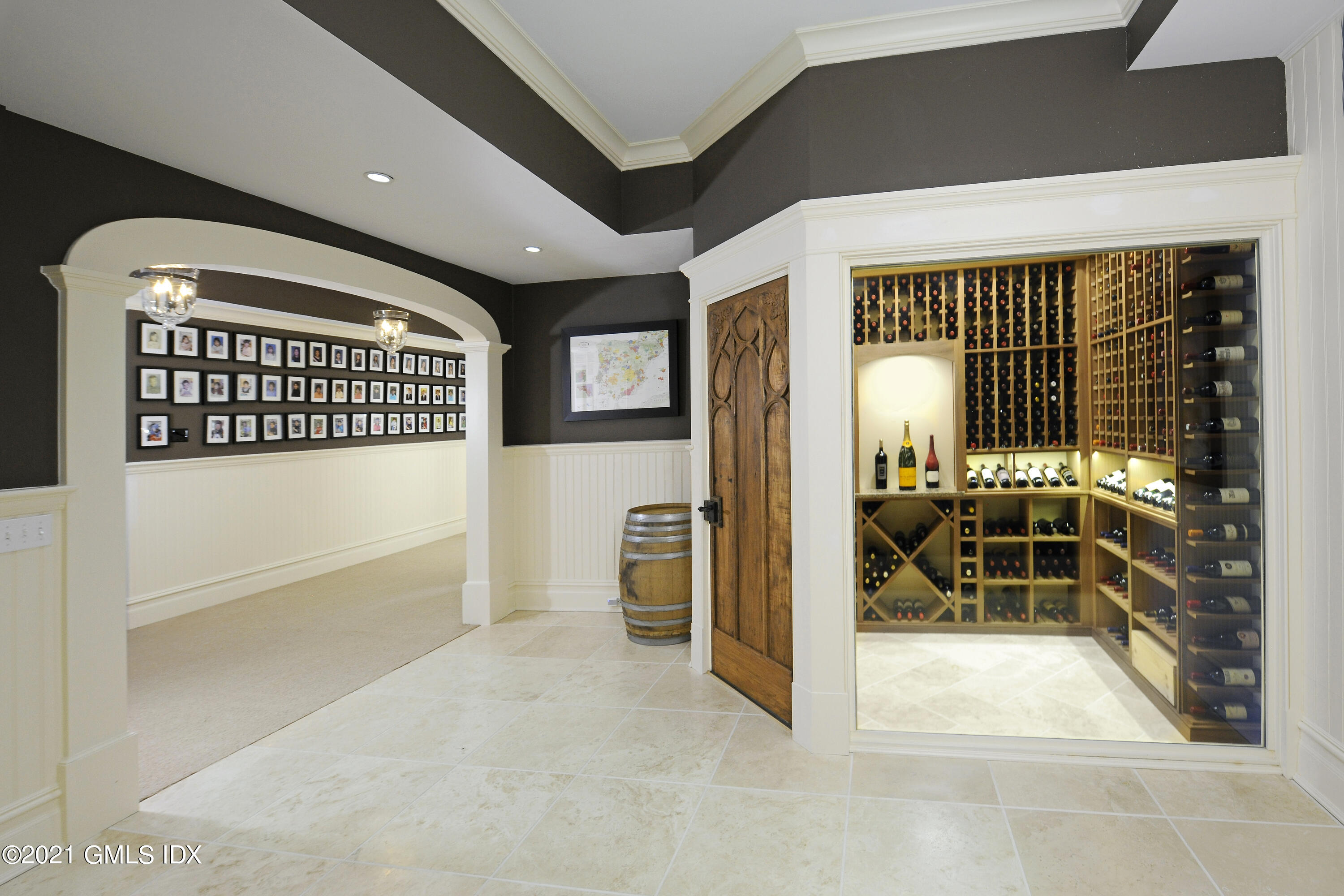 16 Dingletown Road Greenwich, CT 06830 - Photo 25 of 35 a view of a hallway with a livingroom with furniture