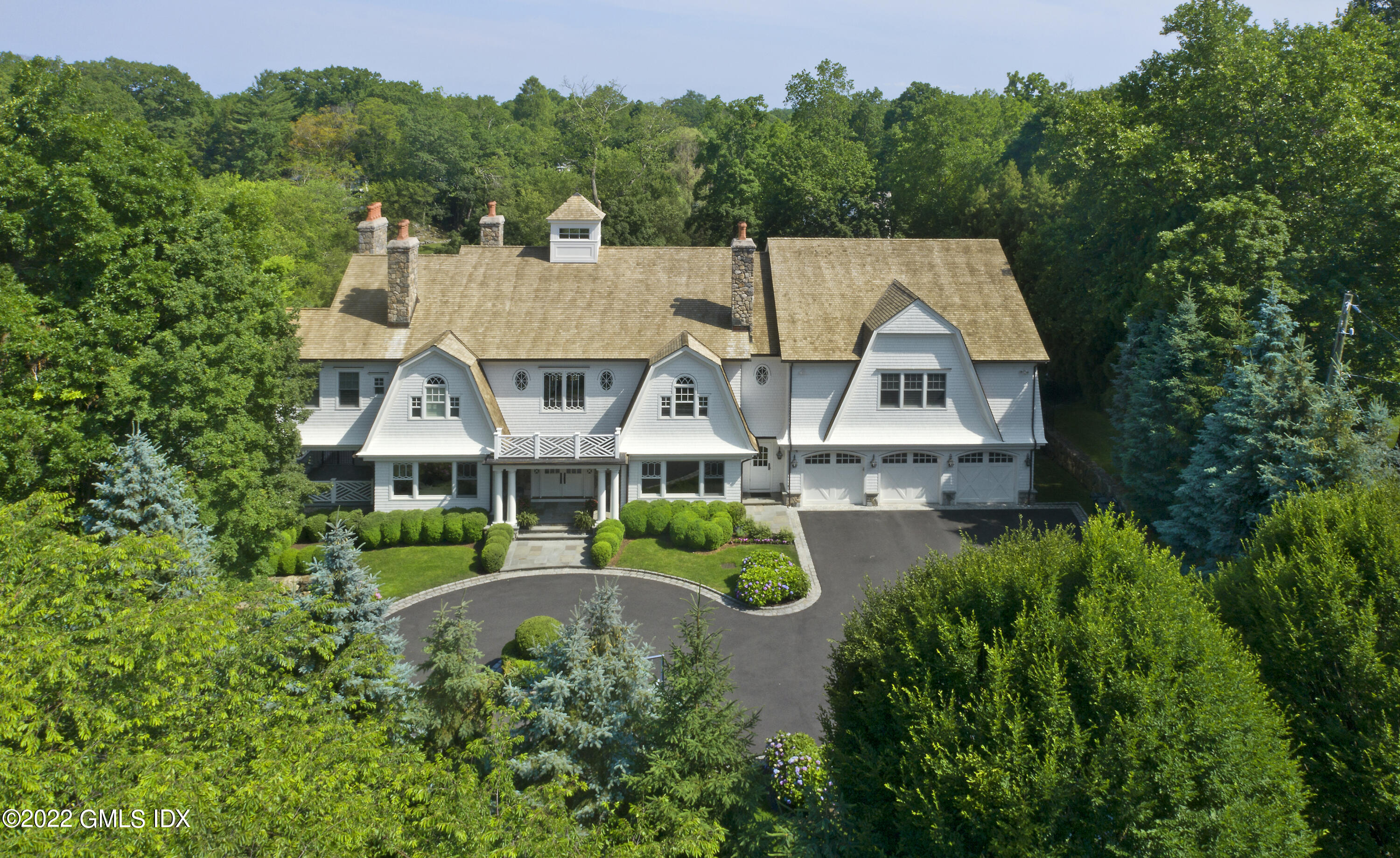 16 Dingletown Road Greenwich, CT 06830 - Photo 32 of 35 an aerial view of a house