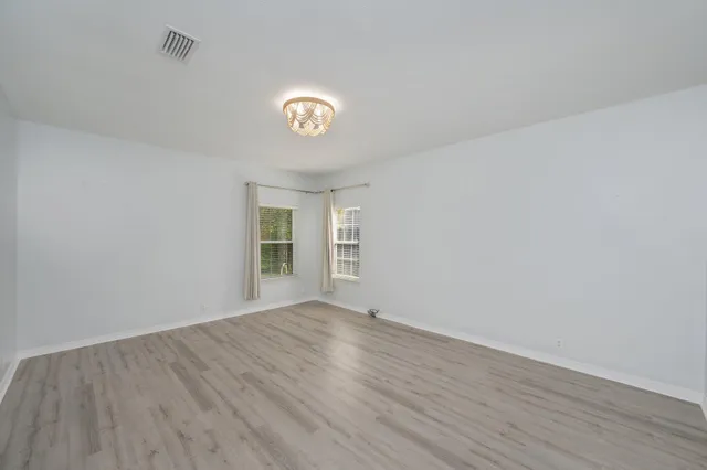 wooden floor in a room