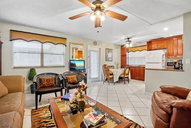 a living room filled with furniture