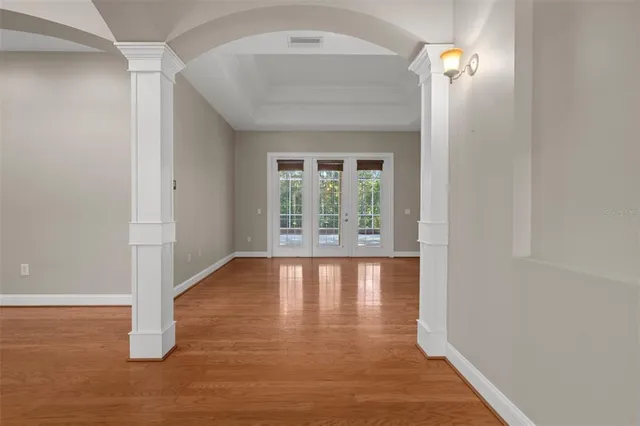 a view of an empty room