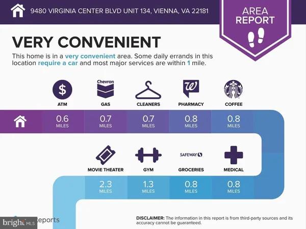 $335,000 | 9480 Virginia Center Boulevard, Unit 134, Vienna, VA 22181