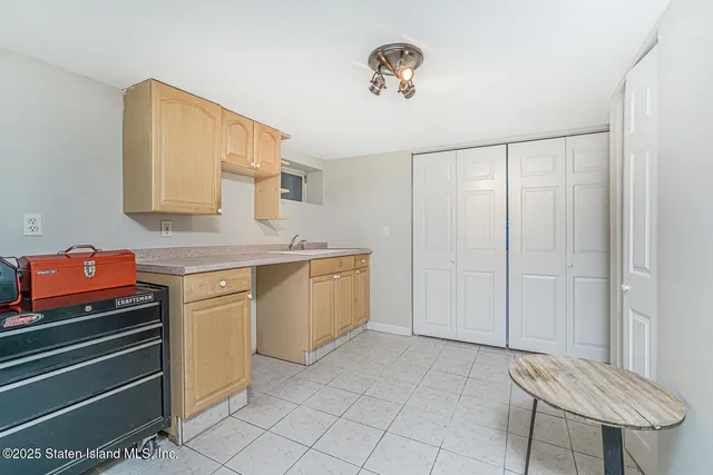 a room with storage and utility