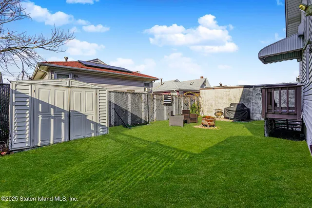 a view of a porch with a yard
