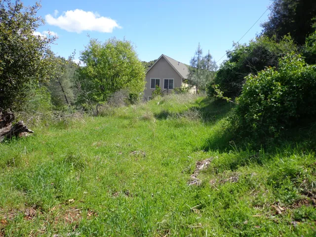 a house view with a garden space