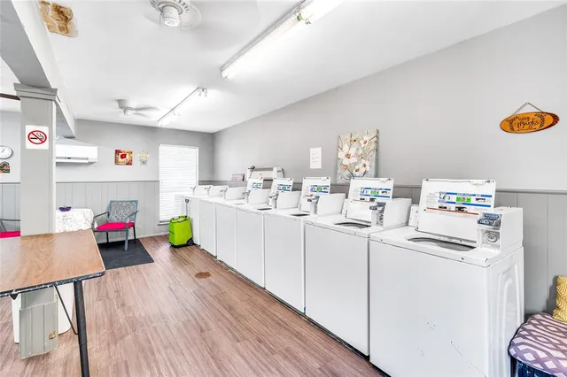 a room with storage and utility