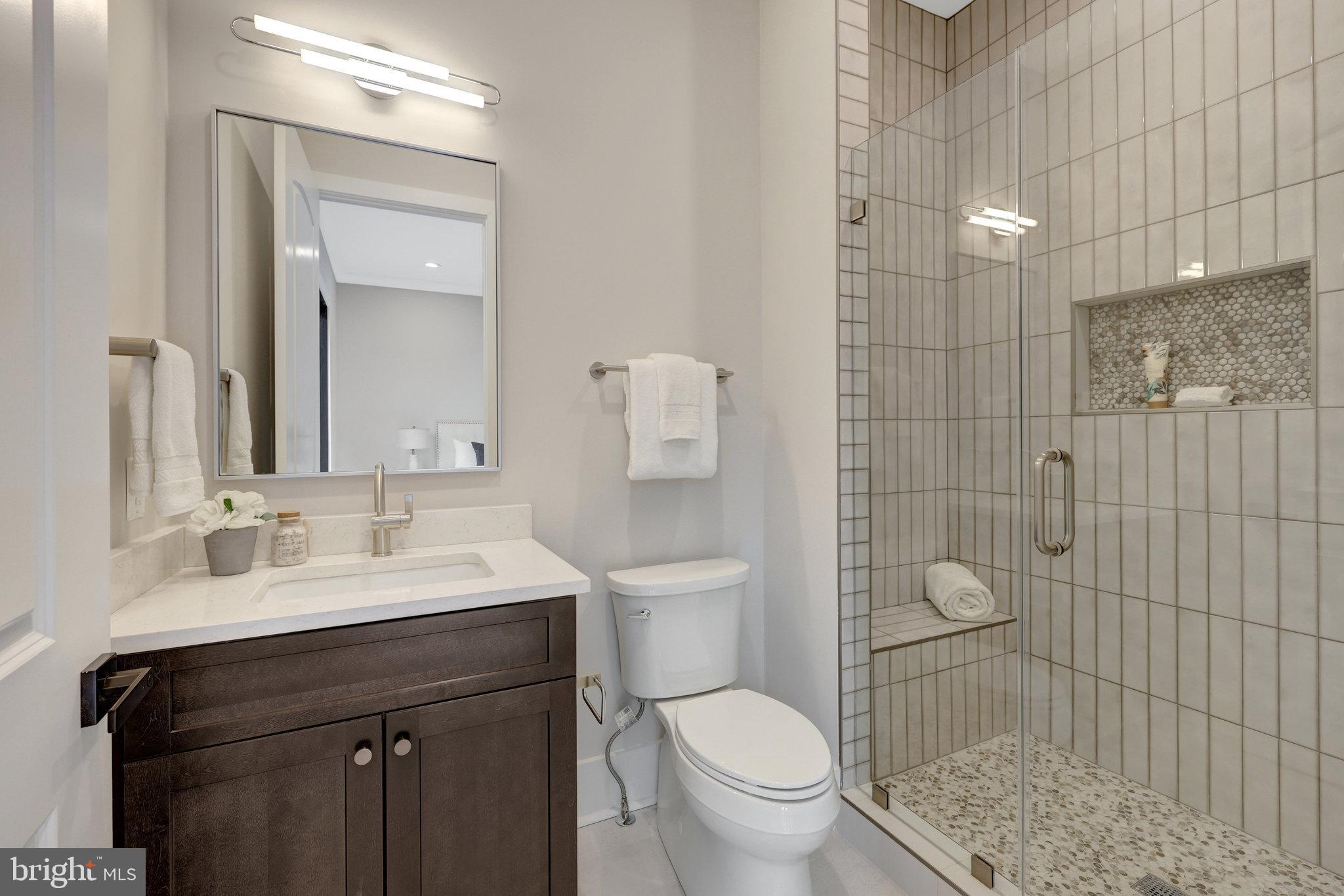 7916 Lewinsville Road McLean, VA 22102 - Photo 23 of 100 Frameless glass shower enclosure