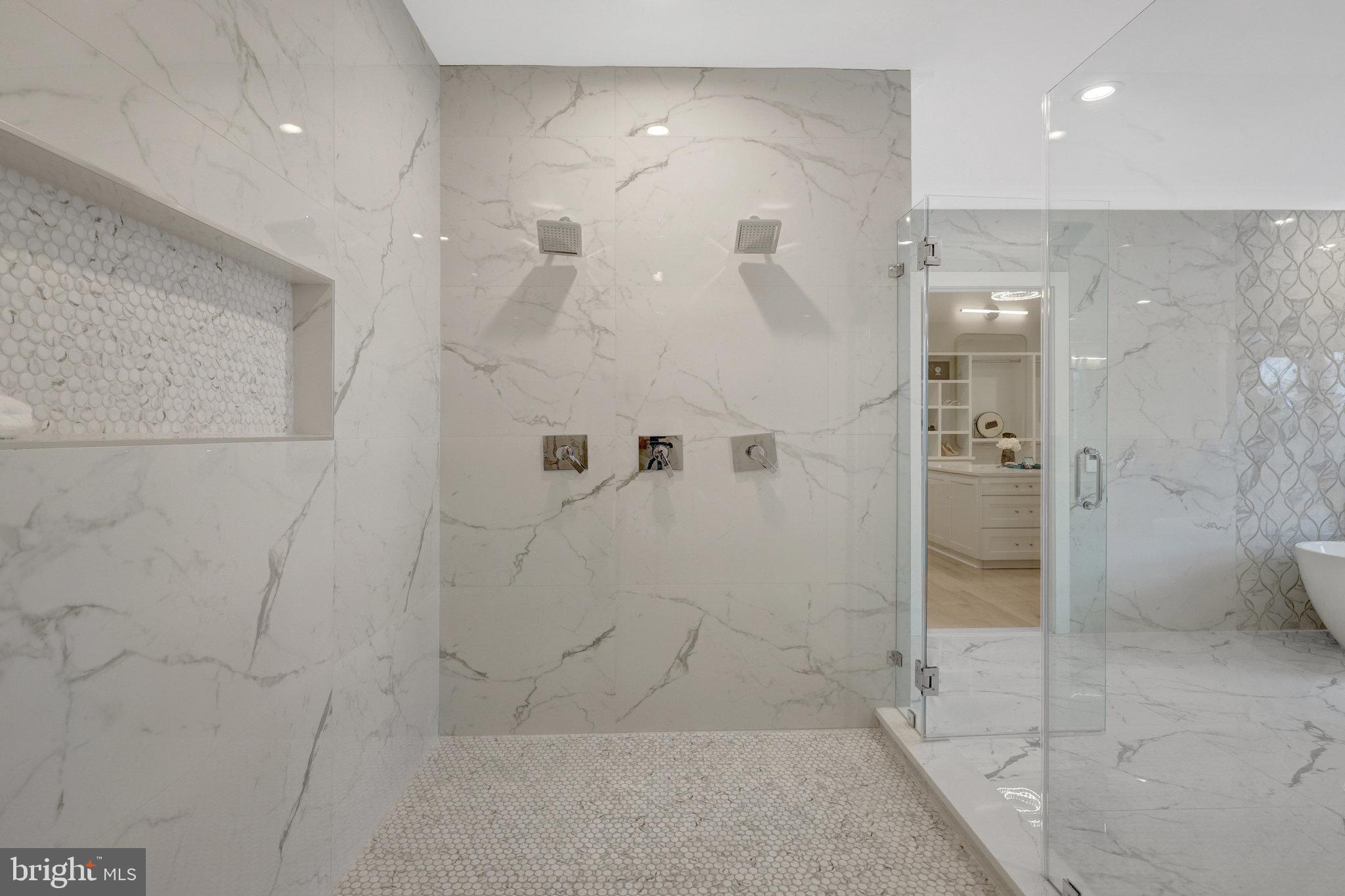 7916 Lewinsville Road McLean, VA 22102 - Photo 45 of 100 Frameless glass shower enclosure