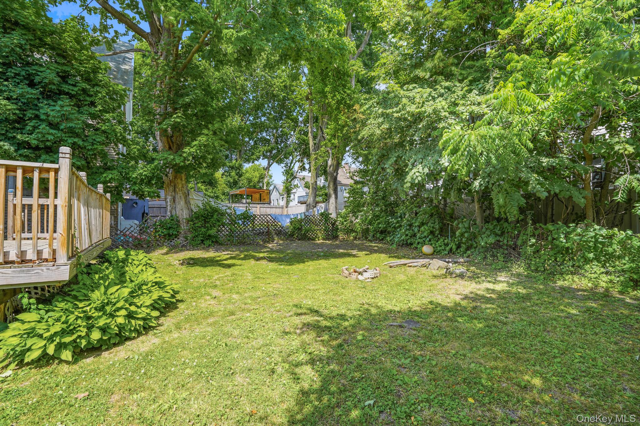 65 North Clinton Street Poughkeepsie, NY 12601 - Photo 40 of 43 a view of a backyard with large trees