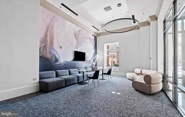 a front view of a building with street view